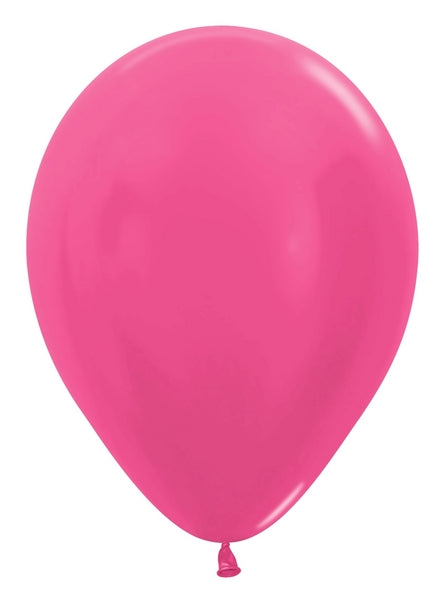 5" Latex Balloons (100 Per Bag) Metallic Fuchsia Betallatex