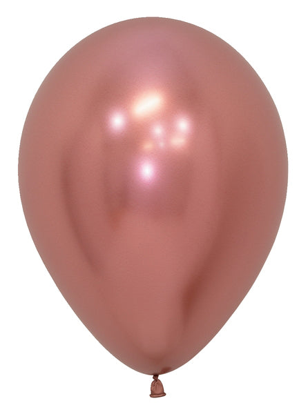 5" Latex Balloons (100 Per Bag) Reflex Rose Gold Betallatex