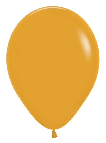 5" Latex Balloons (100 Per Bag) Deluxe Mustard