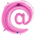 40" Symbol At Fuchsia Foil Balloon