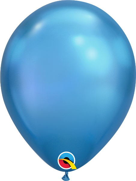 11" Chrome Blue (100 Count) Qualatex Latex Balloons