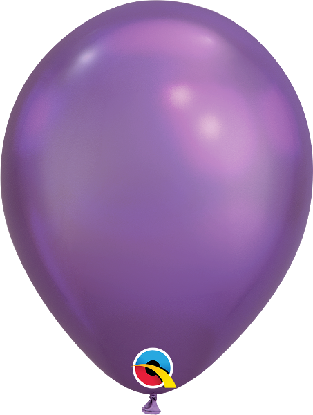 7" Chrome Purple (100 Count) Qualatex Latex Balloons