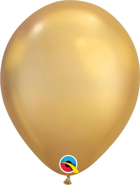 11" Chrome Gold (25 Count) Qualatex Latex Balloons