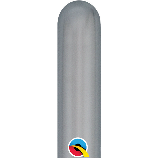260Q Chrome Silver (100 Count) Qualatex Latex Balloons