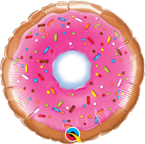 9" Airfill Only Donut Foil Balloon