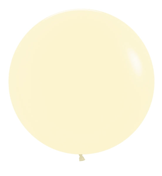 24" Betallatex Pastel Matte Yellow Latex Balloons (10 Per Bag)
