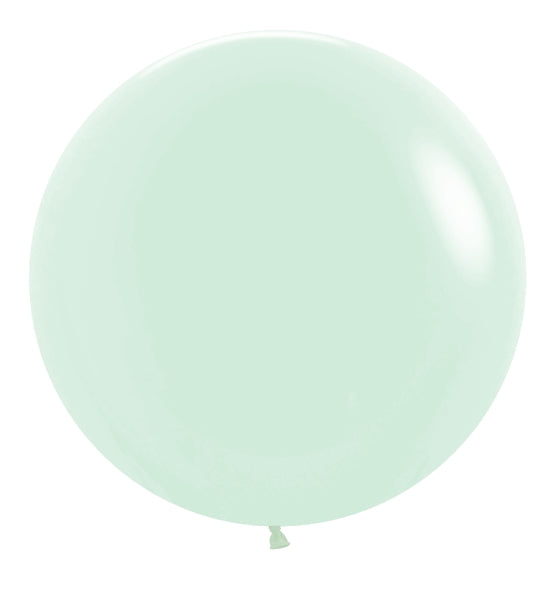 24" Betallatex Pastel Matte Green Latex Balloons (10 Per Bag)