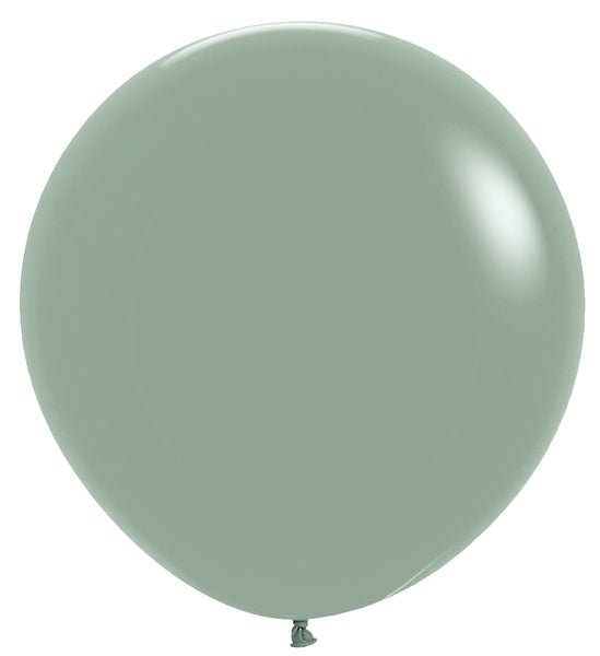 24" Sempertex Latex Balloons (10 Per Bag) Pastel Dusk Laurel Green