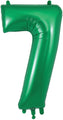 34" Number 7 Green Oaktree Foil Balloon