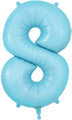 34" Number 8 Matte Blue Oaktree Foil Balloon