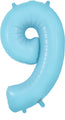 34" Number 9 Matte Blue Oaktree Foil Balloon