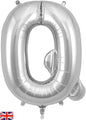 34" Letter Q Silver Oaktree Brand Foil Balloon