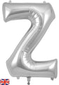 34" Letter Z Silver Oaktree Brand Foil Balloon