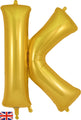 34" Letter K Gold Oaktree Brand Foil Balloon