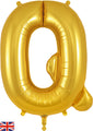 34" Letter Q Gold Oaktree Brand Foil Balloon