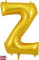 34" Letter Z Gold Oaktree Brand Foil Balloon