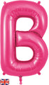 34" Letter B Pink Oaktree Brand Foil Balloon