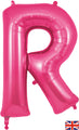 34" Letter R Pink Oaktree Brand Foil Balloon