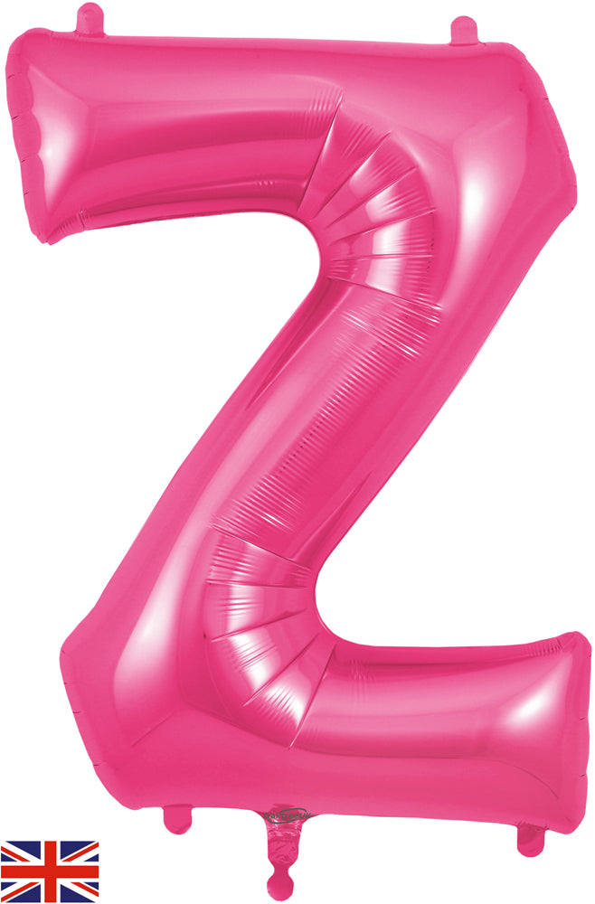 34" Letter Z Pink Oaktree Brand Foil Balloon