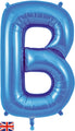 34" Letter B Blue Oaktree Brand Foil Balloon