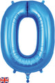 34" Letter O Blue Oaktree Brand Foil Balloon