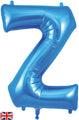 34" Letter Z Blue Oaktree Brand Foil Balloon