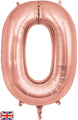 34" Letter O Rose Gold Oaktree Brand Foil Balloon