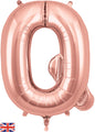 34" Letter Q Rose Gold Oaktree Brand Foil Balloon