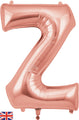 34" Letter Z Rose Gold Oaktree Brand Foil Balloon