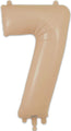 34" Number 7 Matte Nude Oaktree Foil Balloon