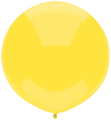 17" Outdoor Display Balloons (72 Per Bag) Lemon Yellow