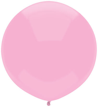 17" Outdoor Display Balloons (72 Per Bag) Real Pink