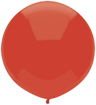 17" Outdoor Display Balloons (72 Per Bag) Real red