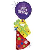 46" Happy Birthday Stacker Balloon