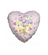 18" Mouse With Hearts Balloon