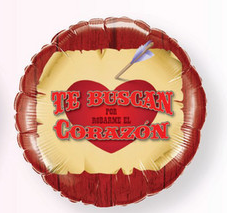 18" Round Te Buscan Por Robarme El Corazon Foil Balloon (Spanish)