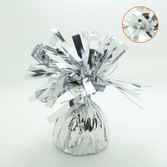 6Oz Silver Foil Wrapped Balloon Weight
