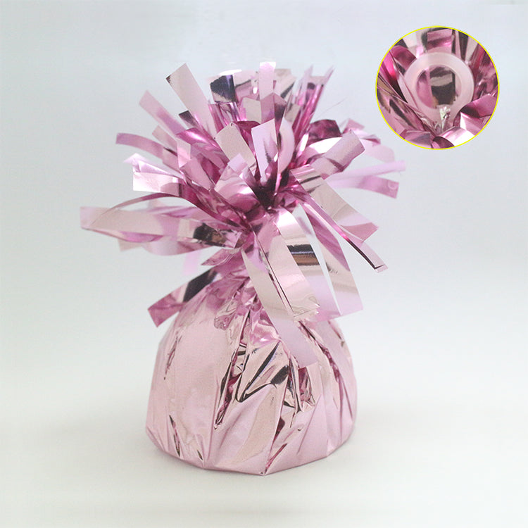 6Oz Pink Foil Wrapped Balloon Weight
