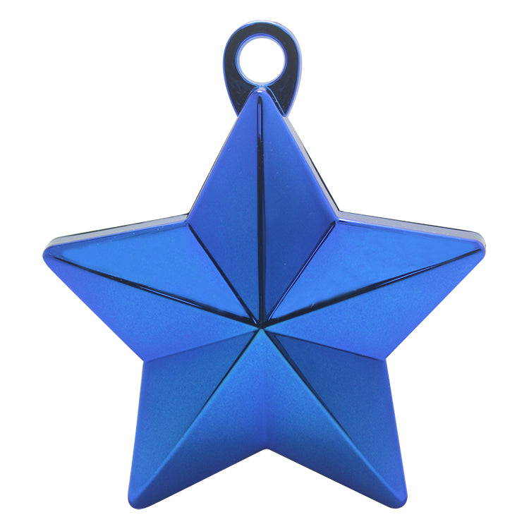 Metallic Star Balloon Weight-Royal Blue