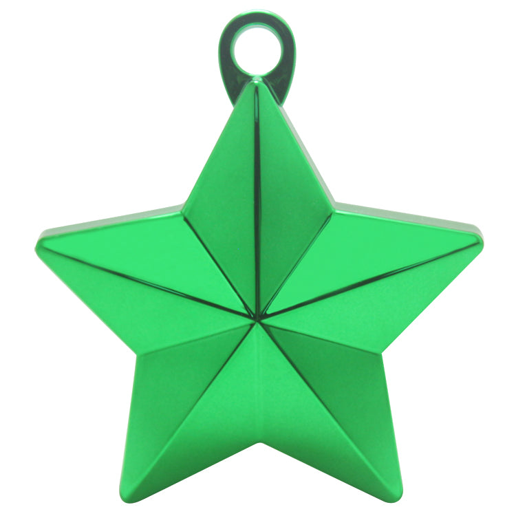 Metallic Star Balloon Weight-Green