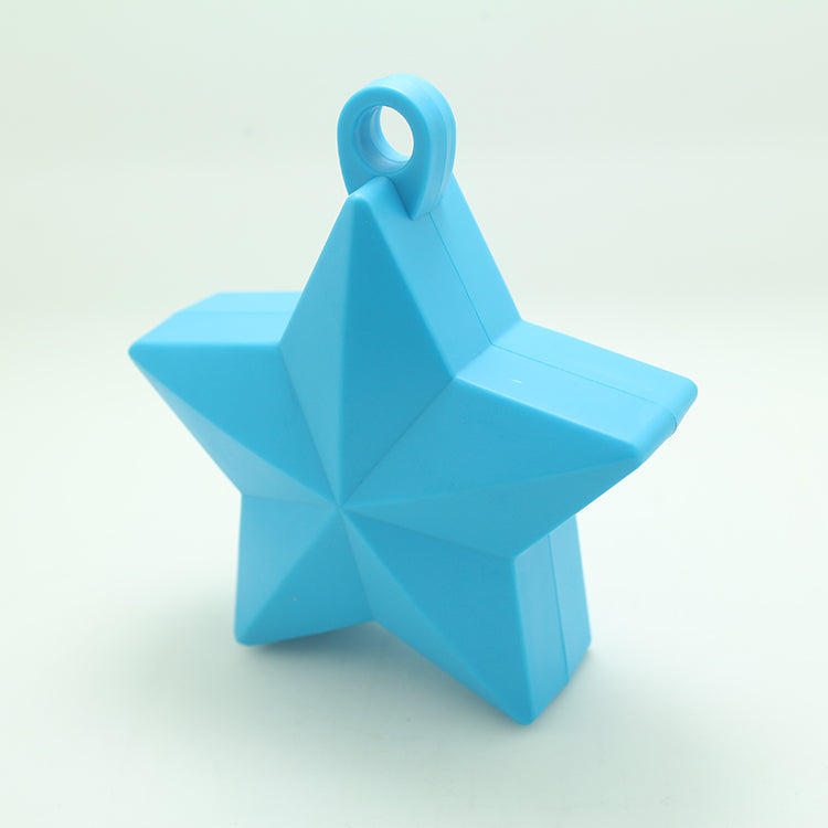 Solid Color Star Balloon Weights-Baby Blue