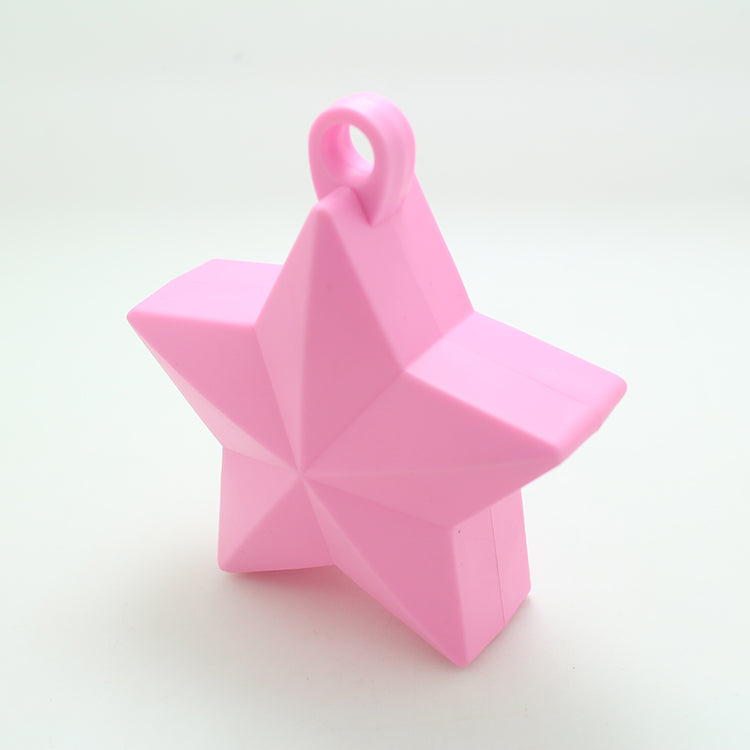 Solid Color Star Balloon Weights-Baby Pink