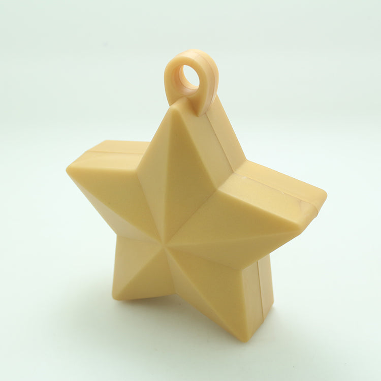 Solid Color Star Balloon Weights-Gold