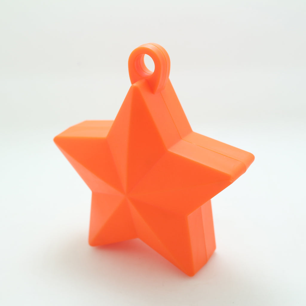 Solid Color Star Balloon Weights-Orange