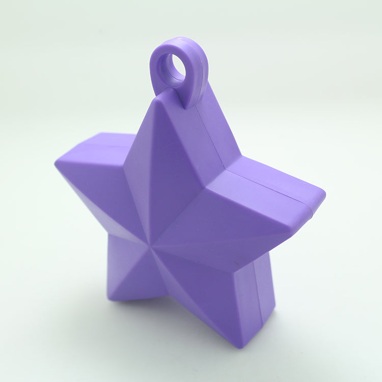 Solid Color Star Balloon Weights Lilac