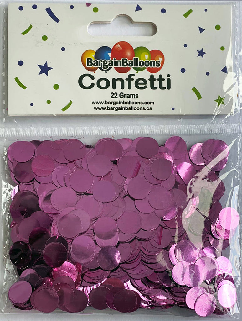 Balloon Confetti Dots 22 Grams Foil Pink 1CM-Round
