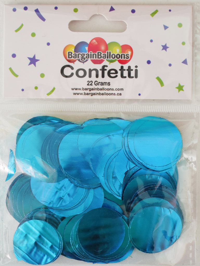 Balloon Confetti Dots 22 Grams Foil Light Blue 2.5CM-Round