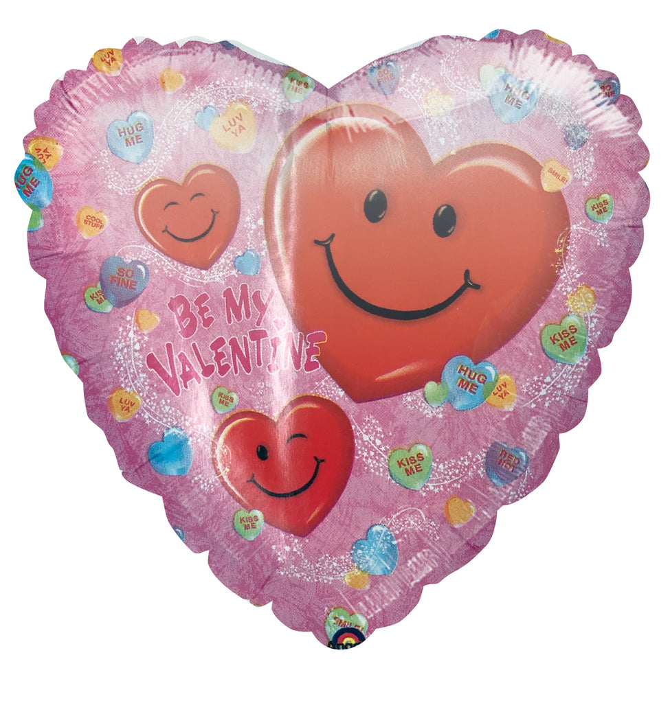 18 inch be my valentine candies foil balloon 201000 02