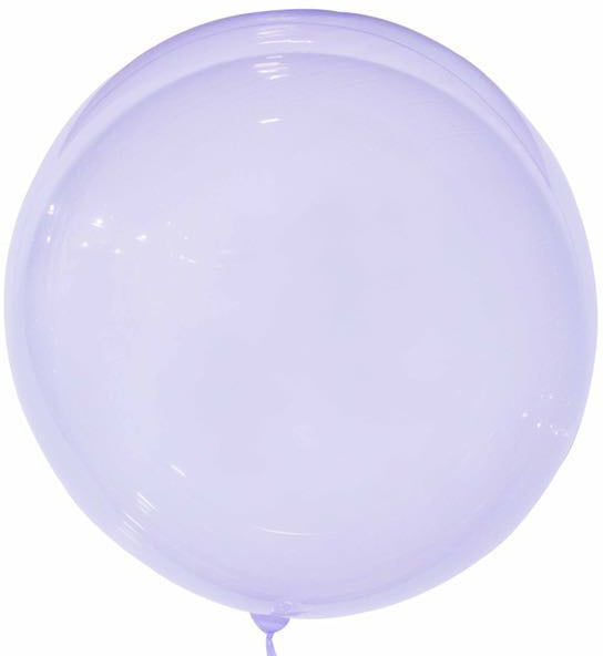 10" Crystal Colorful Bobo Balloon Purple Prestretched (10 Per Bag)