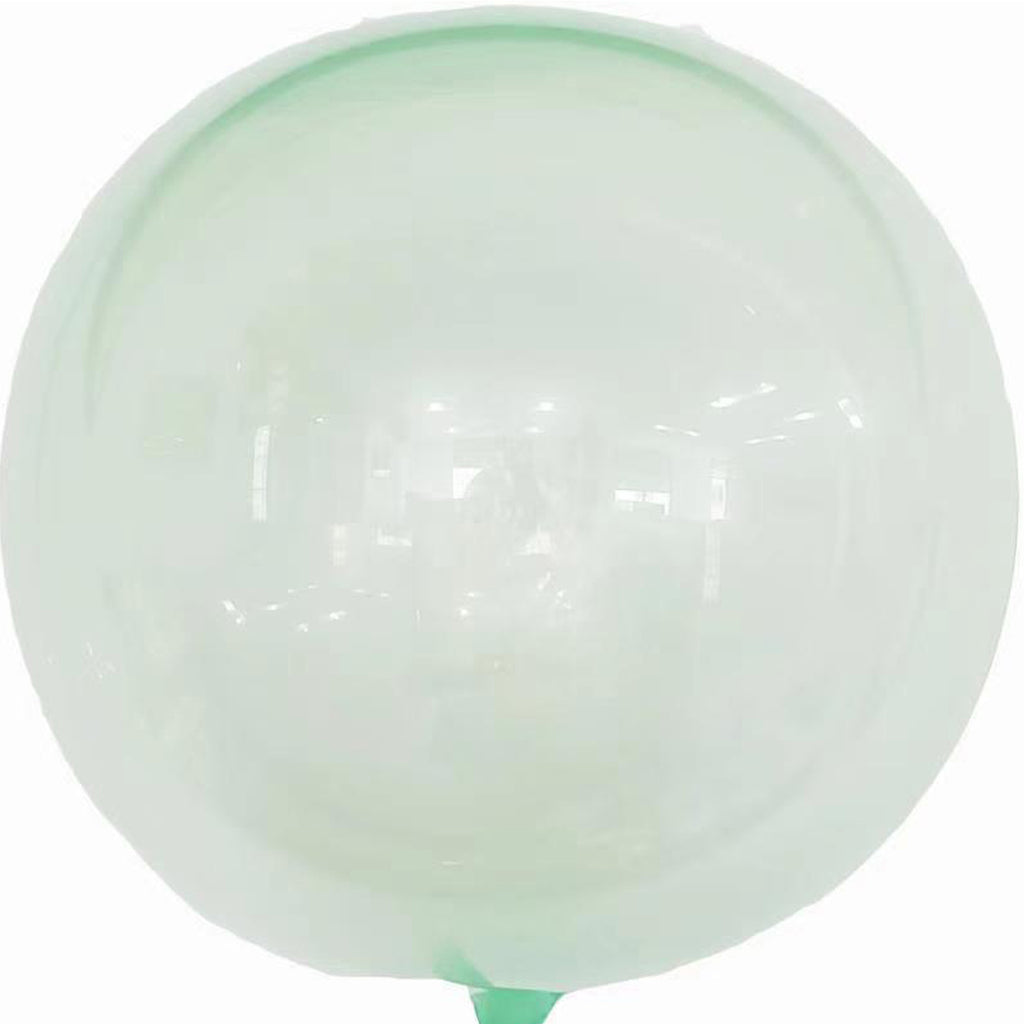 24" Crystal Colorful Bobo Balloon Green Prestretched (10 Per Bag)